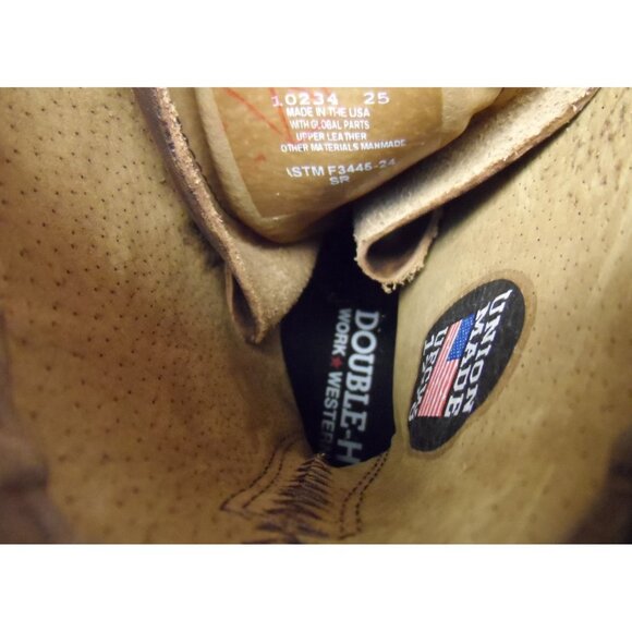 Double H Mens 9" Lewis Soft Toe Packer Boot DH3706 *Made In USA* Brown Size 8 2E - Picture 7 of 9